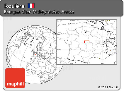 Blank Location Map of Rosière