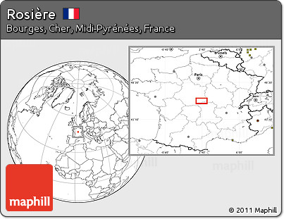 Blank Location Map of Rosière
