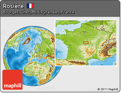 Physical Location Map of Rosière