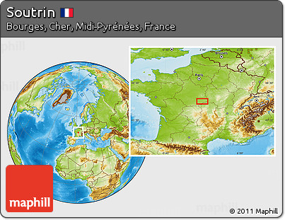 Physical Location Map of Soutrin