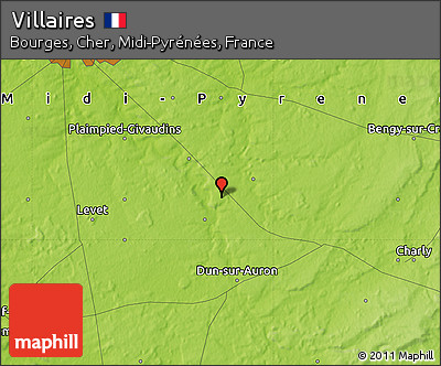 Physical Map of Villaires