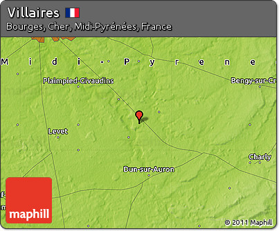 Physical Map of Villaires