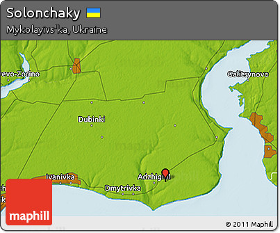 Physical 3D Map of Solonchaky