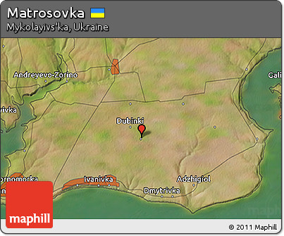 Satellite 3D Map of Matrosovka