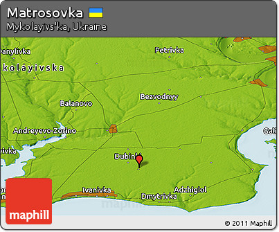 Physical Panoramic Map of Matrosovka