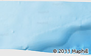 Physical 3D Map of the area around 46° 51' 18" N, 44° 7' 30" W