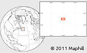 Blank Location Map of the area around 46° 51' 18" N, 45° 49' 30" W
