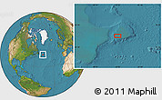 Satellite Location Map of the area around 46° 51' 18" N, 45° 49' 30" W