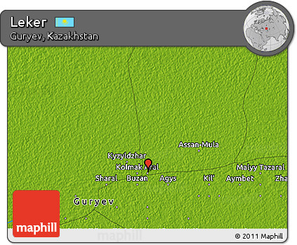 Physical 3D Map of Leker