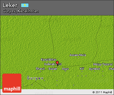 Physical 3D Map of Leker