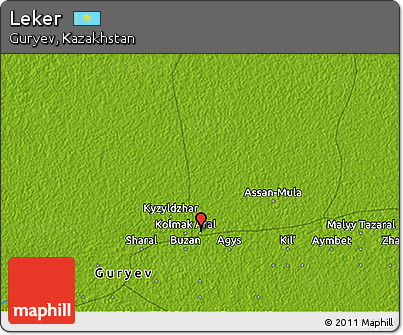 Physical 3D Map of Leker