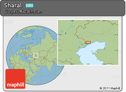 Savanna Style Location Map of Sharal