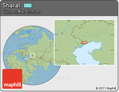 Savanna Style Location Map of Sharal