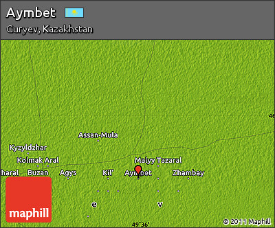 Physical Map of Aymbet