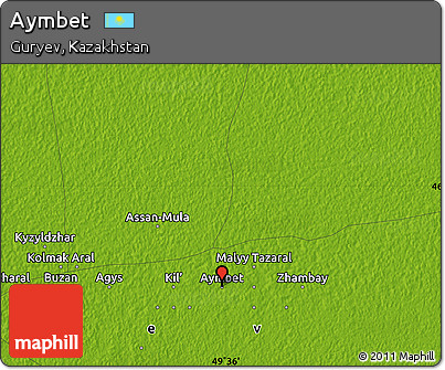 Physical Map of Aymbet