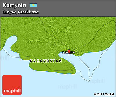 Physical 3D Map of Kamynin