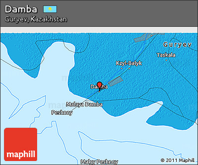 Political 3D Map of Damba