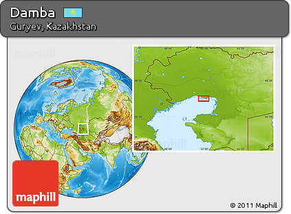 Physical Location Map of Damba