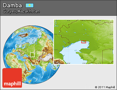 Physical Location Map of Damba