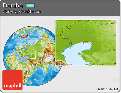 Physical Location Map of Damba
