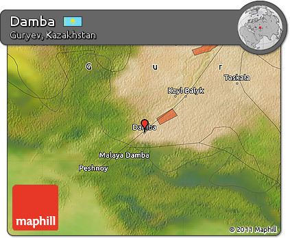 Satellite Map of Damba