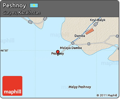 Shaded Relief Map of Peshnoy