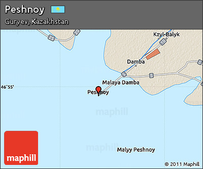 Shaded Relief Map of Peshnoy