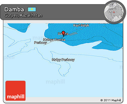 Political Panoramic Map of Damba
