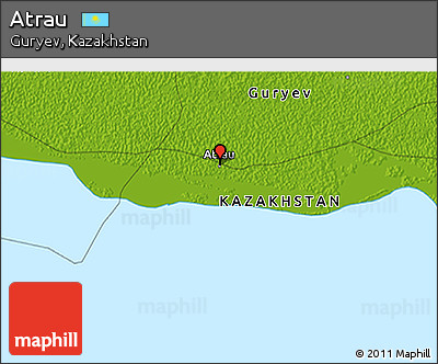 Physical 3D Map of Atrau
