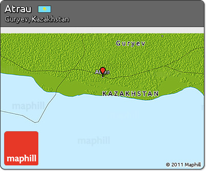 Physical 3D Map of Atrau
