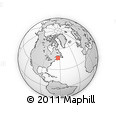Outline Map of the Area around 46° 51' 18" N, 63° 40' 30" W, rectangular outline