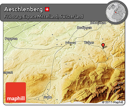 Physical 3D Map of Aeschlenberg