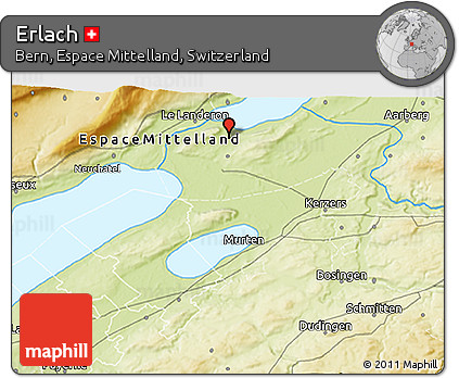 Physical 3D Map of Erlach