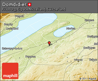 Physical 3D Map of Domdidier