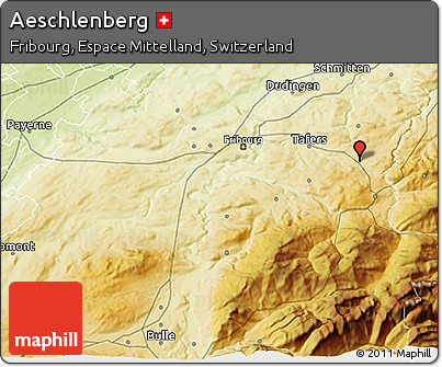 Physical 3D Map of Aeschlenberg