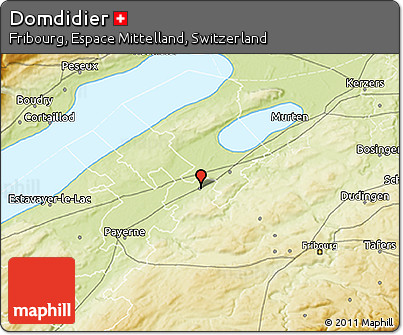 Physical 3D Map of Domdidier