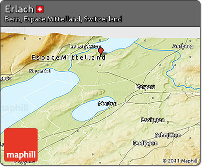 Physical 3D Map of Erlach