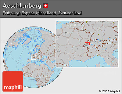 Gray Location Map of Aeschlenberg