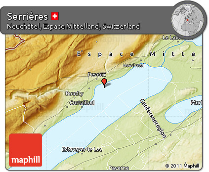 Physical Map of Serrières