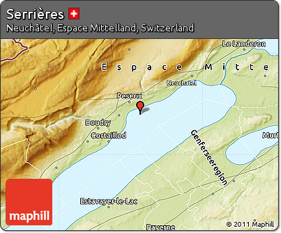 Physical Map of Serrières