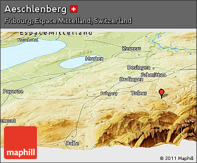 Physical Panoramic Map of Aeschlenberg