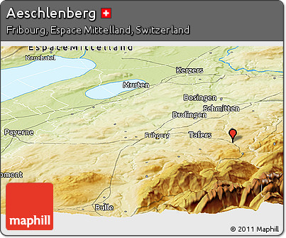 Physical Panoramic Map of Aeschlenberg