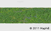 Satellite Panoramic Map of the area around 46° 51' 18" N, 73° 52' 30" W