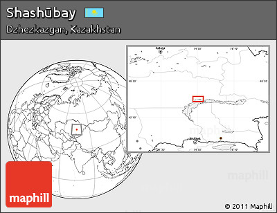 Blank Location Map of Shashūbay