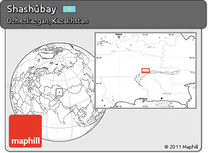Blank Location Map of Shashūbay