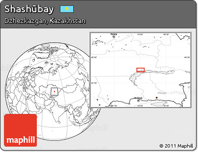 Blank Location Map of Shashūbay