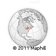 Outline Map of the Area around 46° 51' 18" N, 77° 16' 30" W, rectangular outline
