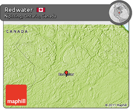 Physical 3D Map of Redwater
