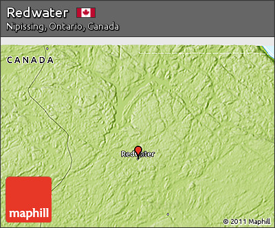 Physical 3D Map of Redwater