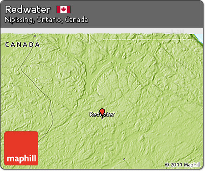 Physical 3D Map of Redwater
